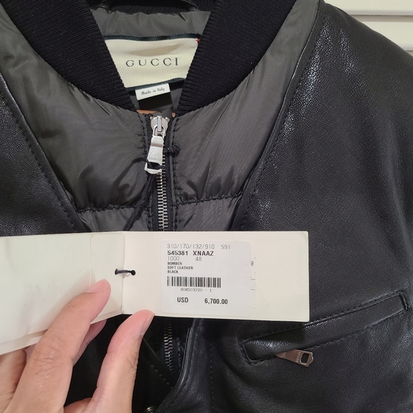 Gucci leather goose down puffer coat - Picture 8 of 16